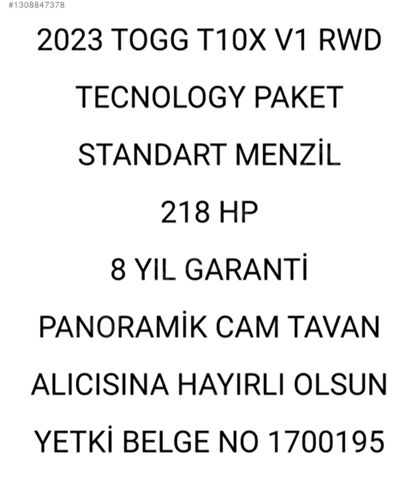 TOGG T10X