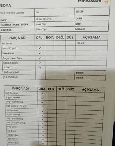 FORD TOURNEO COURIER