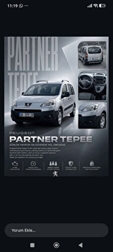 PEUGEOT PARTNER TEPEE